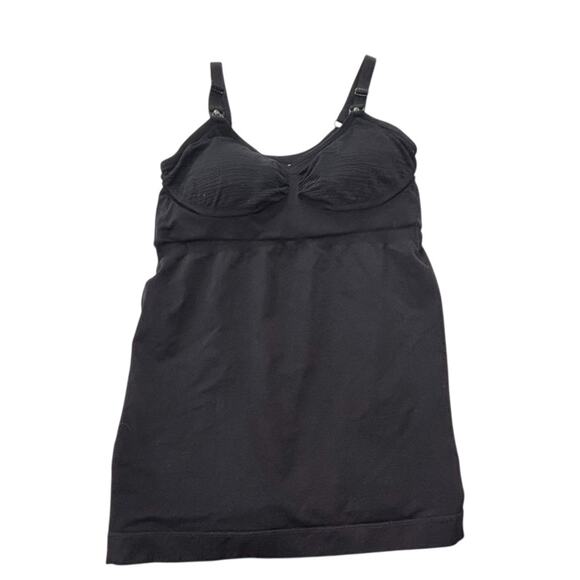 Kindred Bravely Black Simply Sublime Nursing Tank Top Cami Built-in Bra Sz Med - Picture 1 of 4